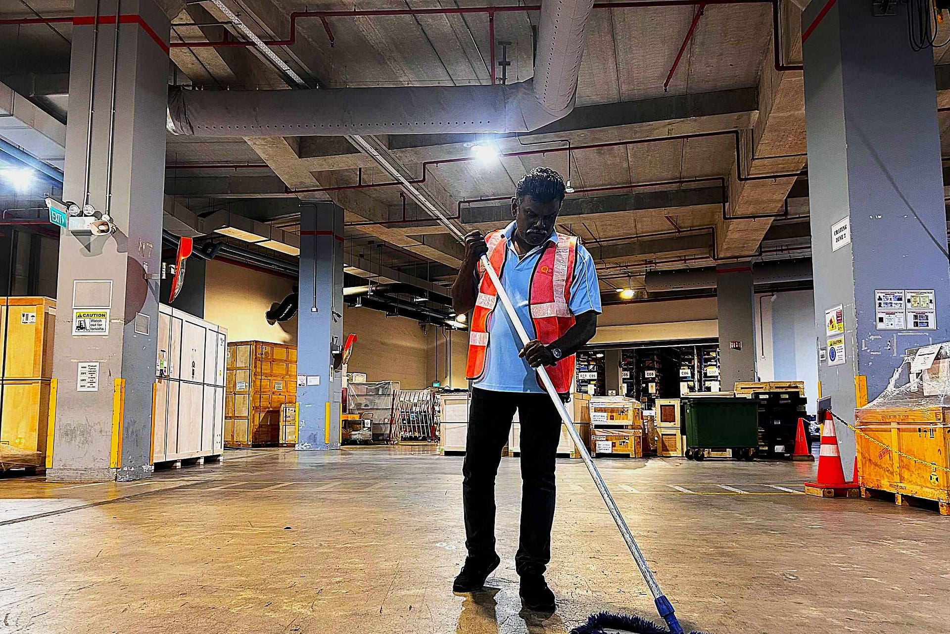 Industrial - Specialised cleaning for factories and warehouses, maintaining safety and compliance with industry standards.